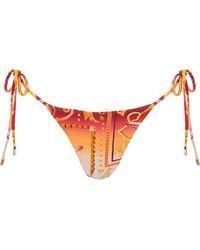 Sunkissed - Le Triangle Tie Side Pattern Bikini Bottom - Lyst