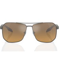 Prada - 62mm Oversize Gradient Polarized Pillow Sunglasses - Lyst