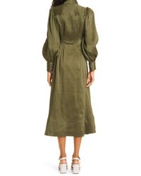 aje oxidised shirt dress
