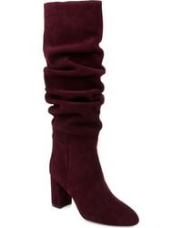 L'Agence - Fletcher Lace Knee High Boot - Lyst