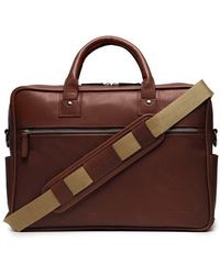 Korchmar - Dylan Slim Leather Briefcase - Lyst