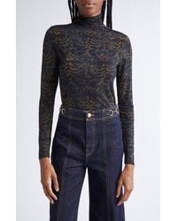 Ulla Johnson - Aurelia Funnel Neck Jersey Top - Lyst