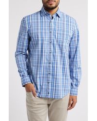Johnnie-o - Masson Plaid Performance Button-Up Shirt - Lyst