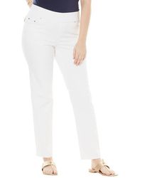 Jessica London - Comfort Waist Stretch Denim Straight Leg Jean - Lyst