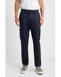 Bugatchi - Brushed Knit Flat Front Cargo Pants - Lyst