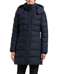 Moose Knuckles - Watershed 3 Water Resistant 800 Fill Power Down Puffer Coat With Genuine Shearling Trim Removable Hood - Lyst