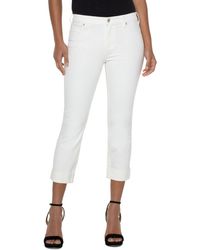 Liverpool Los Angeles - Charlie Roll Cuff Crop Jeans - Lyst