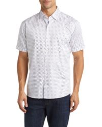 Peter Millar - Lynnwood Crown Lite Foulard Print Short Sleeve Cotton Button-up Shirt - Lyst