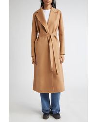 Stella McCartney - Belted Double Face Wool Wrap Coat - Lyst