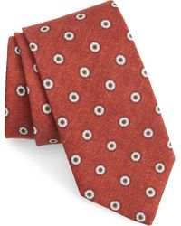 BOSS - Medallion Cotton & Wool Tie - Lyst