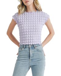 All In Favor - Bubble Crop Top In At Nordstrom, Size X-large - Lyst