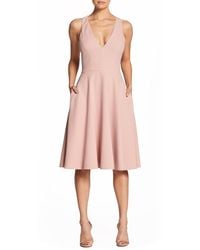 Dress the Population - Catalina Fit & Flare Cocktail Dress - Lyst