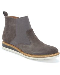 zena suede boots by adam tucker