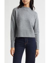 Veronica Beard - Andi Mock Neck Merino Wool & Cashmere Sweater - Lyst