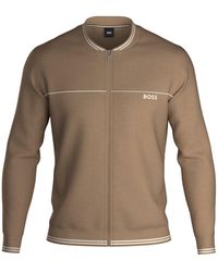 BOSS - Core Stretch Cotton & Modal Track Jacket - Lyst