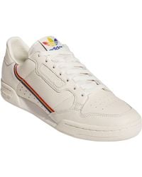 adidas Leather Continental 80 Pride Sneaker in White - Lyst adidas Leather Continental 80 Pride Sneaker in White - Lyst