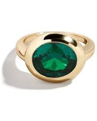 BaubleBar - Birthstone Oval Cubic Zirconia Ring - Lyst