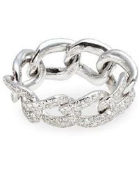 SHAY - Pavé Diamond Link Ring - Lyst