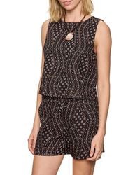 Sanctuary - The Desired Print Summer Cotton Crop Top - Lyst