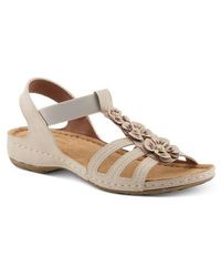 Flexus by Spring Step - Adede Floral T-Strap Sandal - Lyst