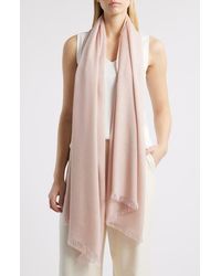 Nordstrom - Metallic Lightweight Wrap - Lyst