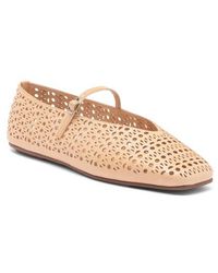 Jeffrey Campbell - Khloe Perforated Square Toe Flat - Lyst