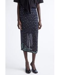 Dries Van Noten - Sokna Embellished Midi Skirt - Lyst