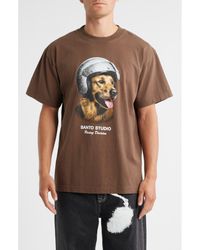 Saint Studio - Retriever Racing Graphic T-Shirt - Lyst