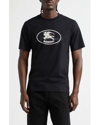 Burberry - Ryan Embroidered Ekd Script Graphic T-Shirt - Lyst