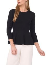 Halogen® - Rib Peplum Sweater - Lyst