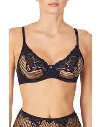 Le Mystere - Lace Allure Unlined Underwire Bra - Lyst