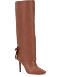 Vince Camuto - Kammitie Foldover Pointed Toe Knee High Boot - Lyst