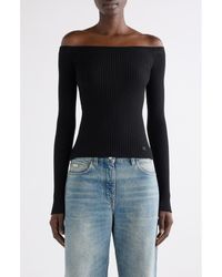 Courreges - Off The Shoulder Rib Top - Lyst