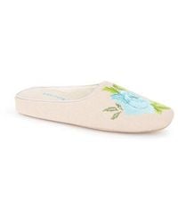 Patricia Green - Embroidered Peony Slipper - Lyst