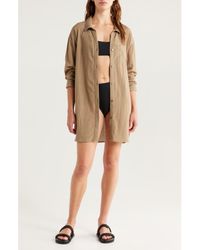 Nordstrom - Oversized Cover-Up Shirt - Lyst