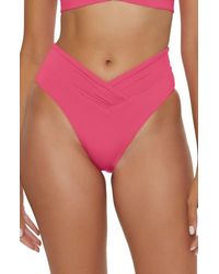 Becca - Color Code High Waist Bikini Bottoms - Lyst