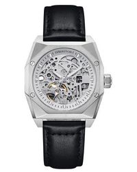 Heritor - Elliott Leather-Band Watch - Lyst