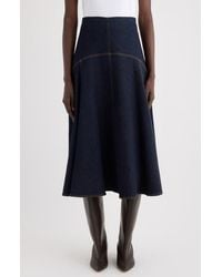 Jacquemus - La Jupe Triangle De-Nîmes A-Line Denim Midi Skirt - Lyst