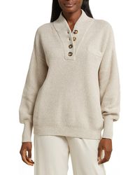 Lunya - Cottonsilk Organic Cotton Blend Pocket Henley - Lyst