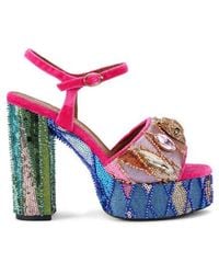 Kurt Geiger - Kensington Ankle Strap Platform Sandal - Lyst