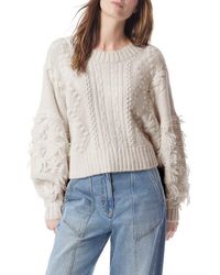 DO by Dee Ocleppo - Cassia Fringe Cable Sweater - Lyst