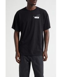 MM6 by Maison Martin Margiela - Trompe L'Oeil Taped Numeric Logo Graphic T-Shirt - Lyst