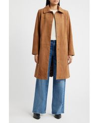 Bernardo - Long Suede Coat - Lyst