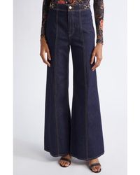 Ulla Johnson - The Delphine High Waist Wide Leg Jeans - Lyst