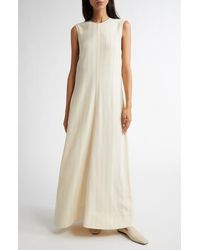 TOTEME - Woven Stripe Sleeveless A-Line Dress - Lyst