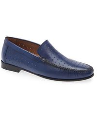 Mezlan - Perforated Moc Toe Loafer - Lyst