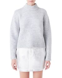 Grey Lab - Mock Neck Pullover Sweater - Lyst