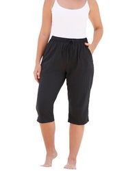 Swim 365 - Taslon Cover Up Capri Pant - Lyst