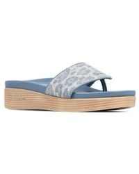 Donald J Pliner - Fifi Platform Wedge Flip Flop - Lyst