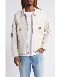 PacSun - Floral Embroidered Cotton Jacket - Lyst